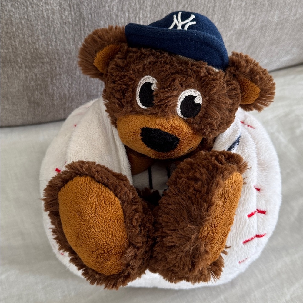 New York Yankees MLB Baseball Zip in & out Teddy Bear Stuff Plush Toy.